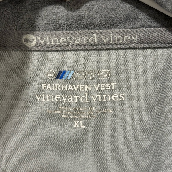Vineyard Vines Men’s Fairhaven Vest Golf Gray Camo OTG Performance Zip Up Sport - Picture 4 of 11